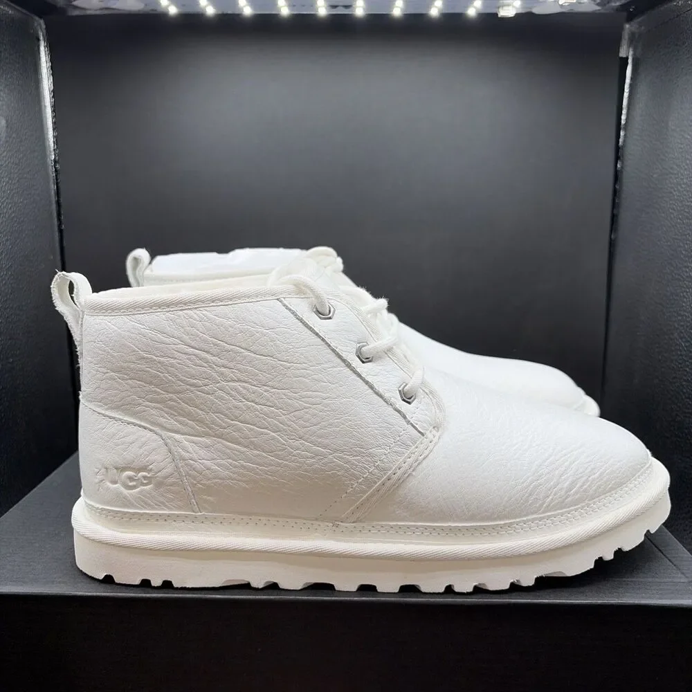 Ugg Neumel Leather White Mens Size 9 Winter Boots 1133777-WWH